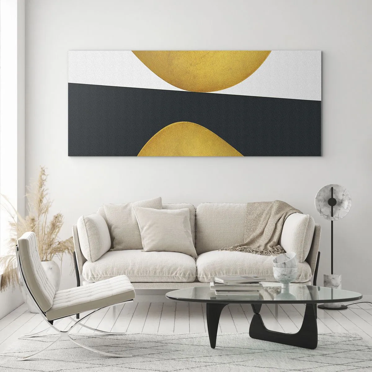Schilderen op glas - Ten eerste: goud - 100x40 cm