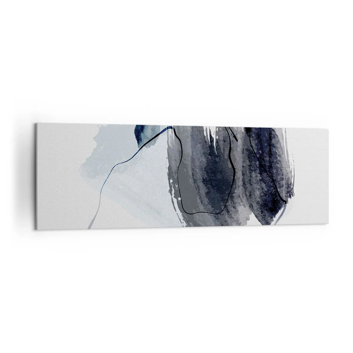 Schilderen op canvas - Intensiteit en beweging - 160x50 cm