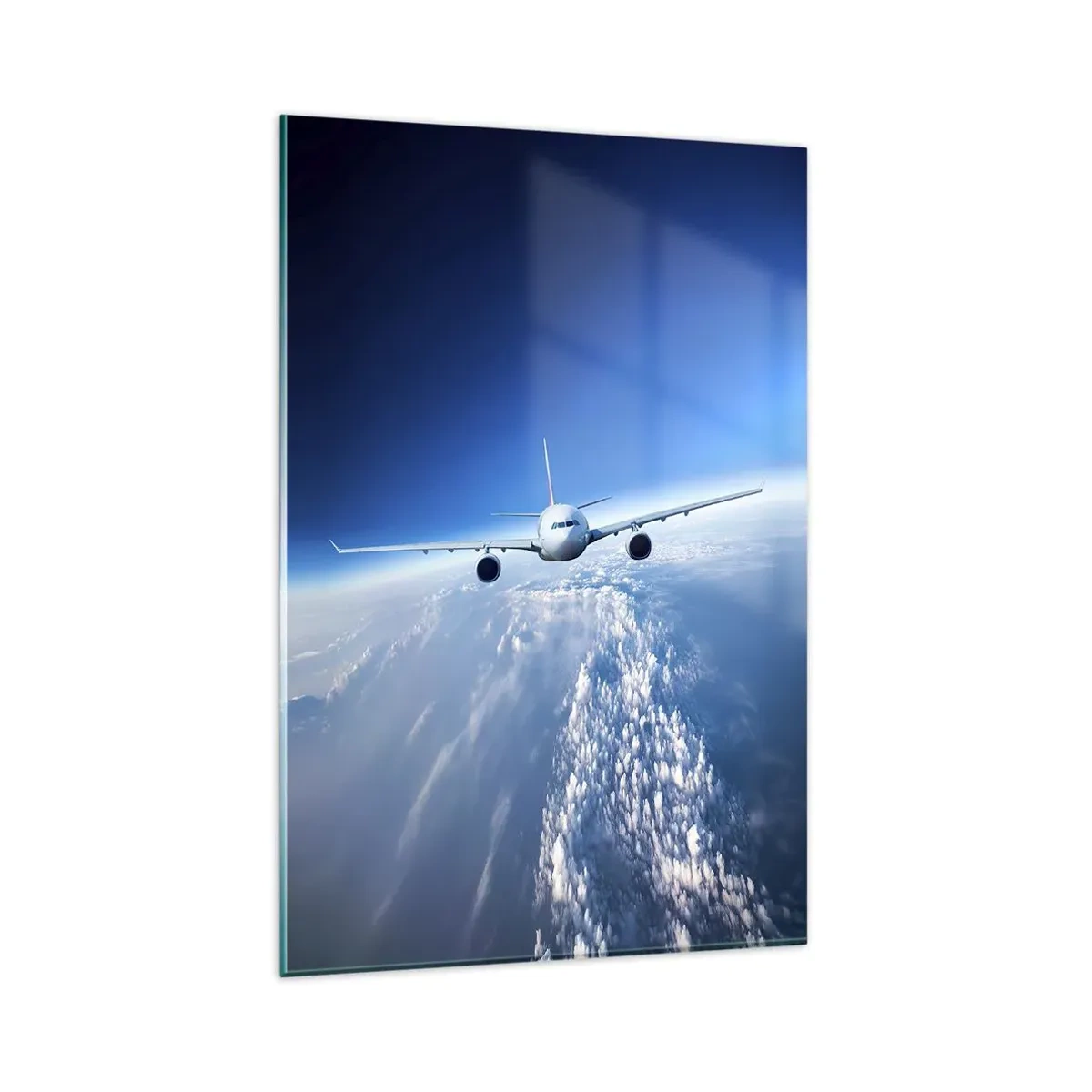 Schilderen op glas - Ik vlieg omdat ik dat wil - 80x120 cm