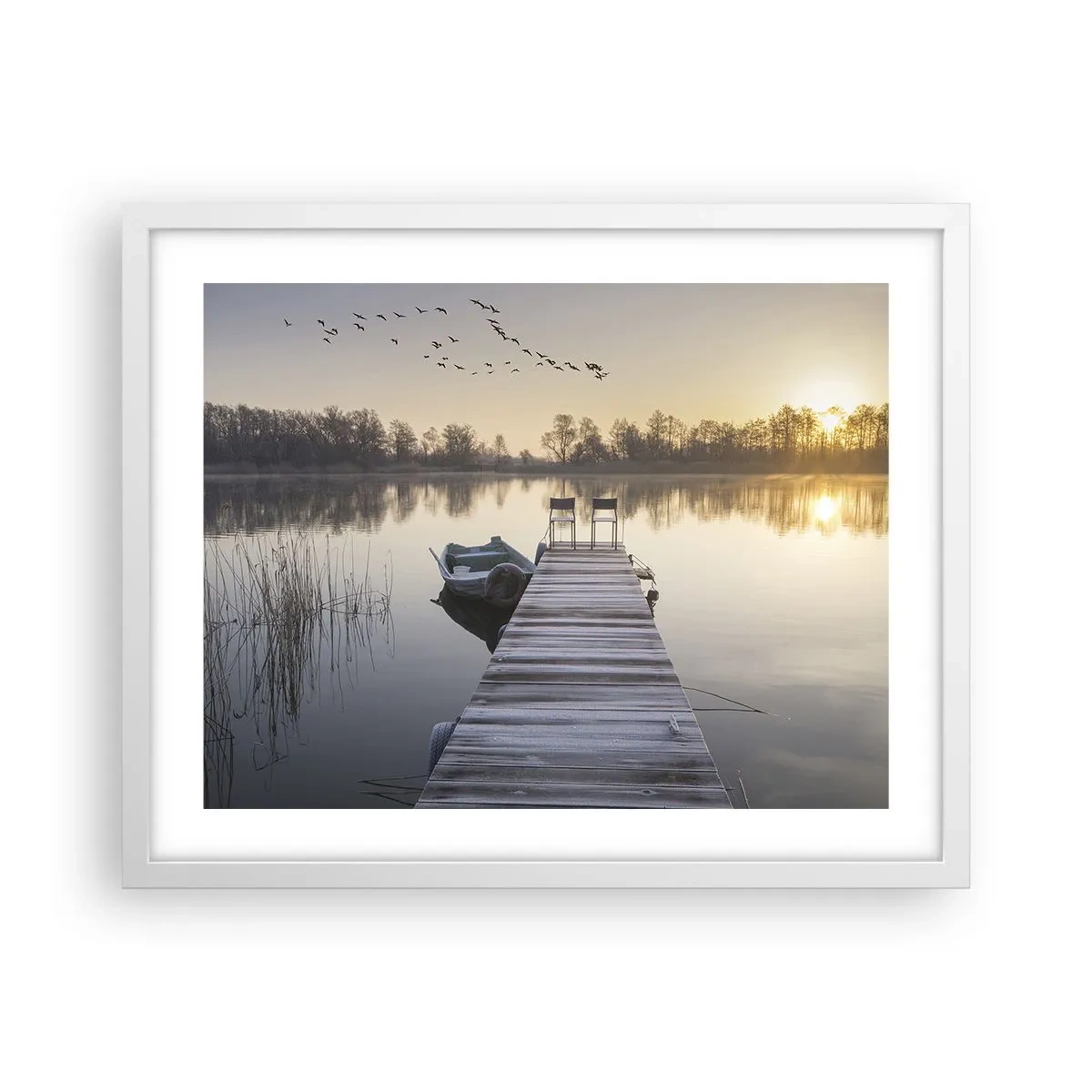 Poster in een witte lijst - Ik ben zo terug - 50x40 cm