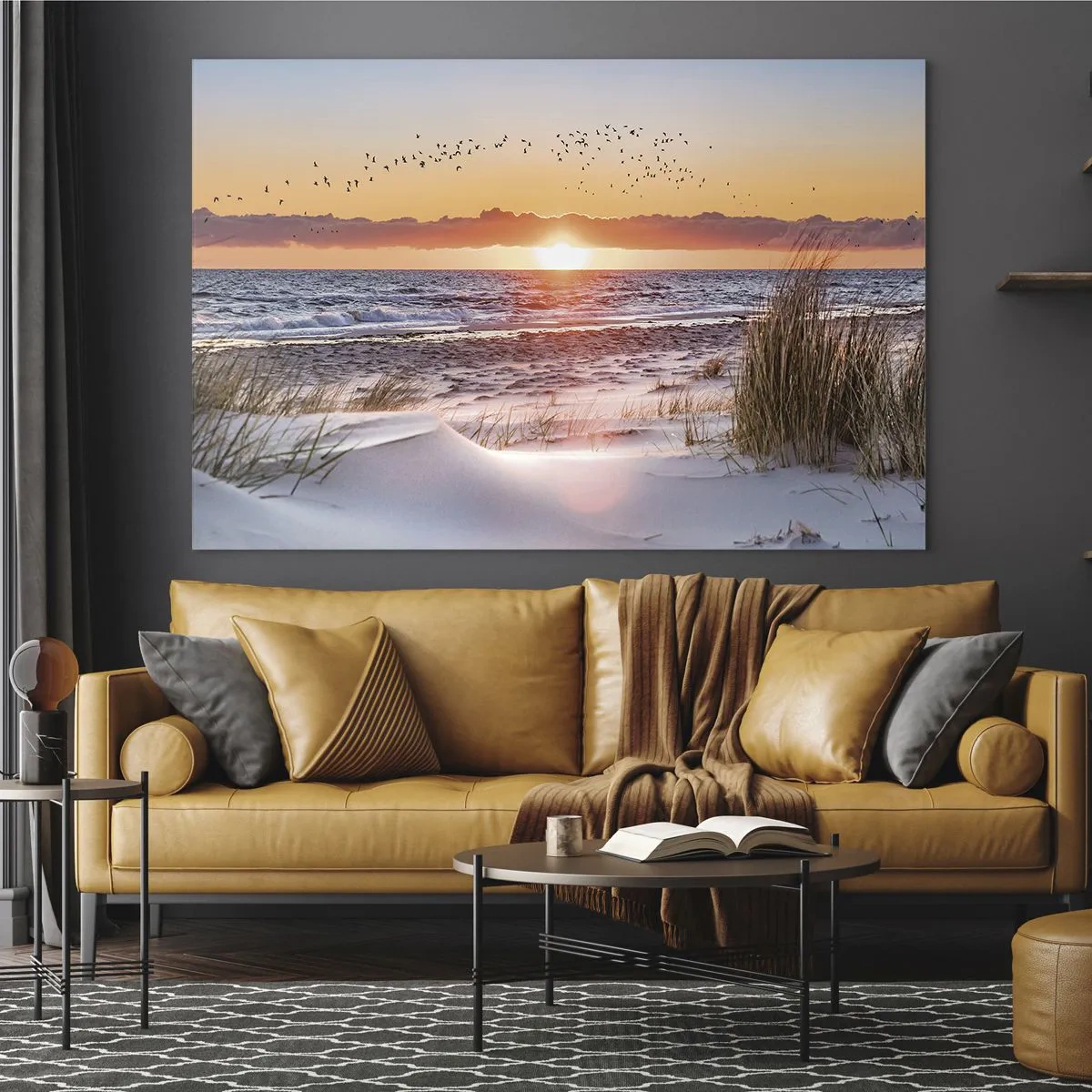 Schilderen op glas - Horizontaal landschap - 100x70 cm
