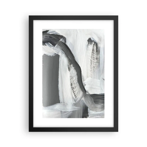 Poster in een zwarte lijst - Een beslissende beweging - 30x40 cm