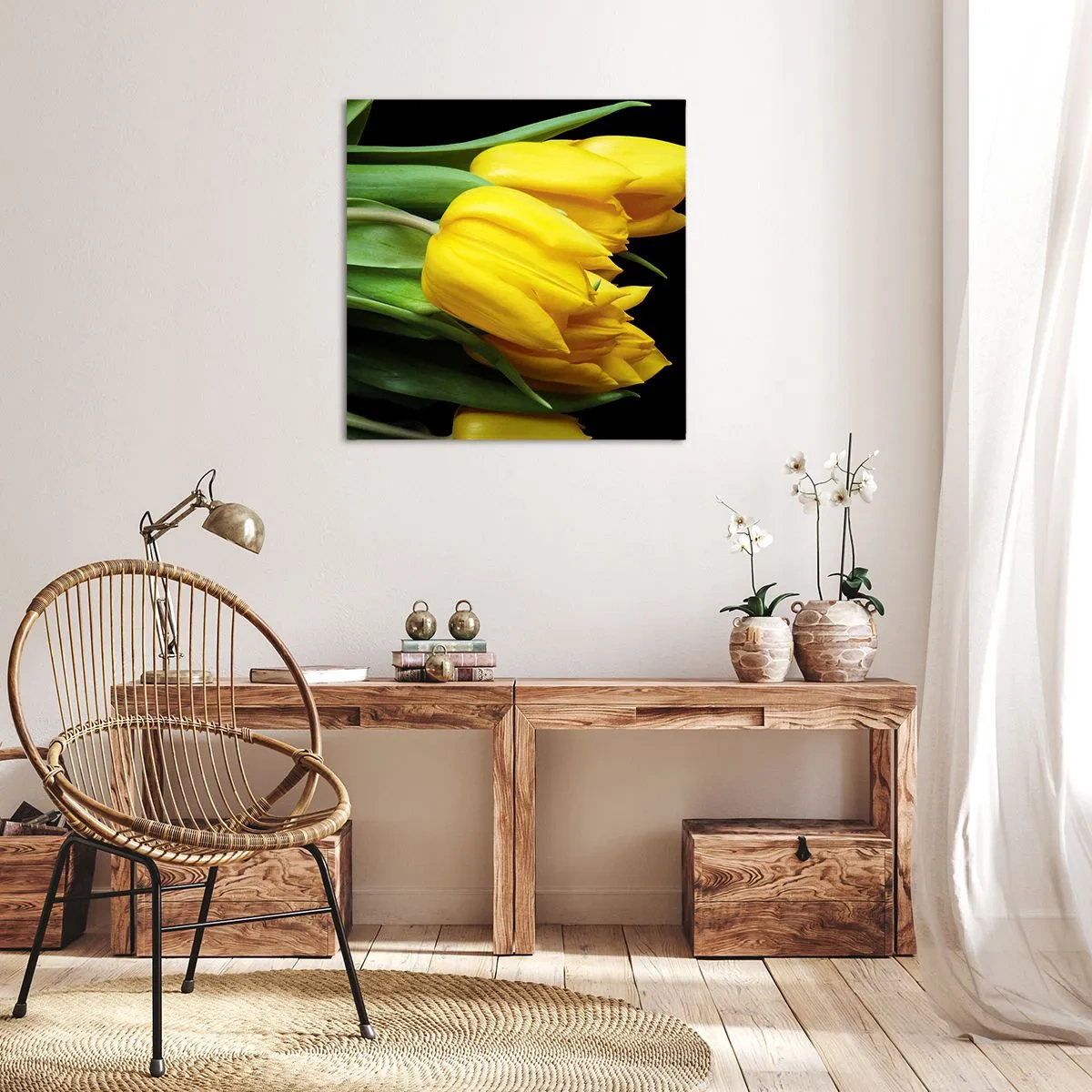 Schilderen op canvas - Gemaakt van heldere zon - 50x50 cm