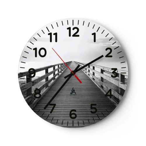 Wandklok - Klok - In de verte ... - 40x40 cm