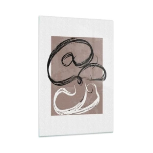 Schilderen op glas - Compositie – de zoektocht naar volheid - 70x100 cm