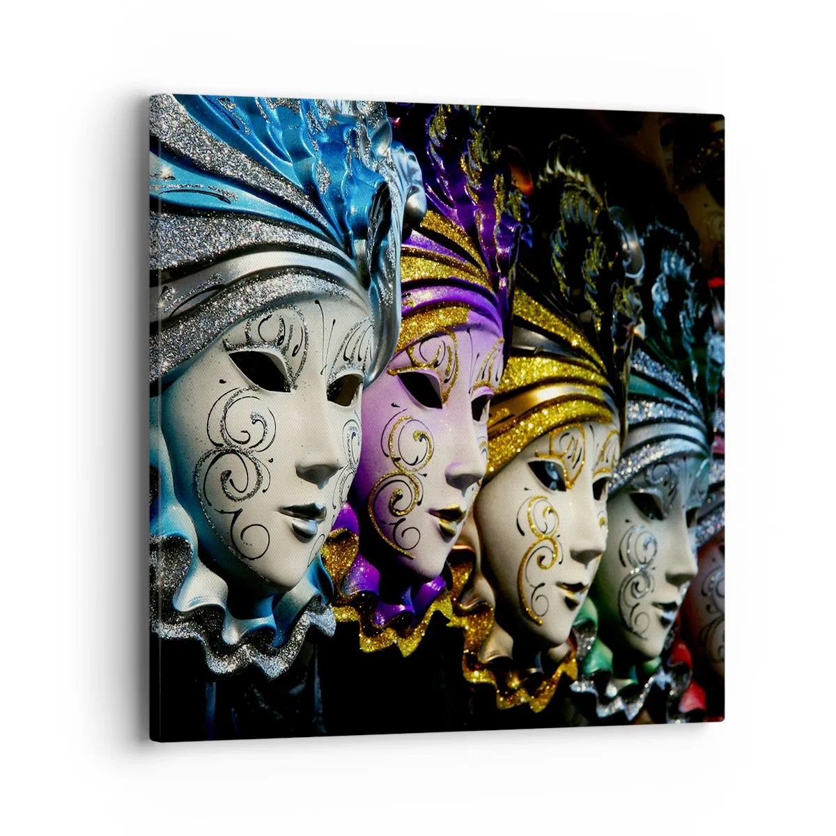 Schilderen op canvas - Mysterie in goud en zilver - 40x40 cm