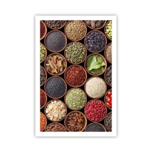 Poster - Alle smaken van de wereld - 61x91 cm