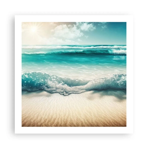 Poster - De vrede van de oceaan - 60x60 cm