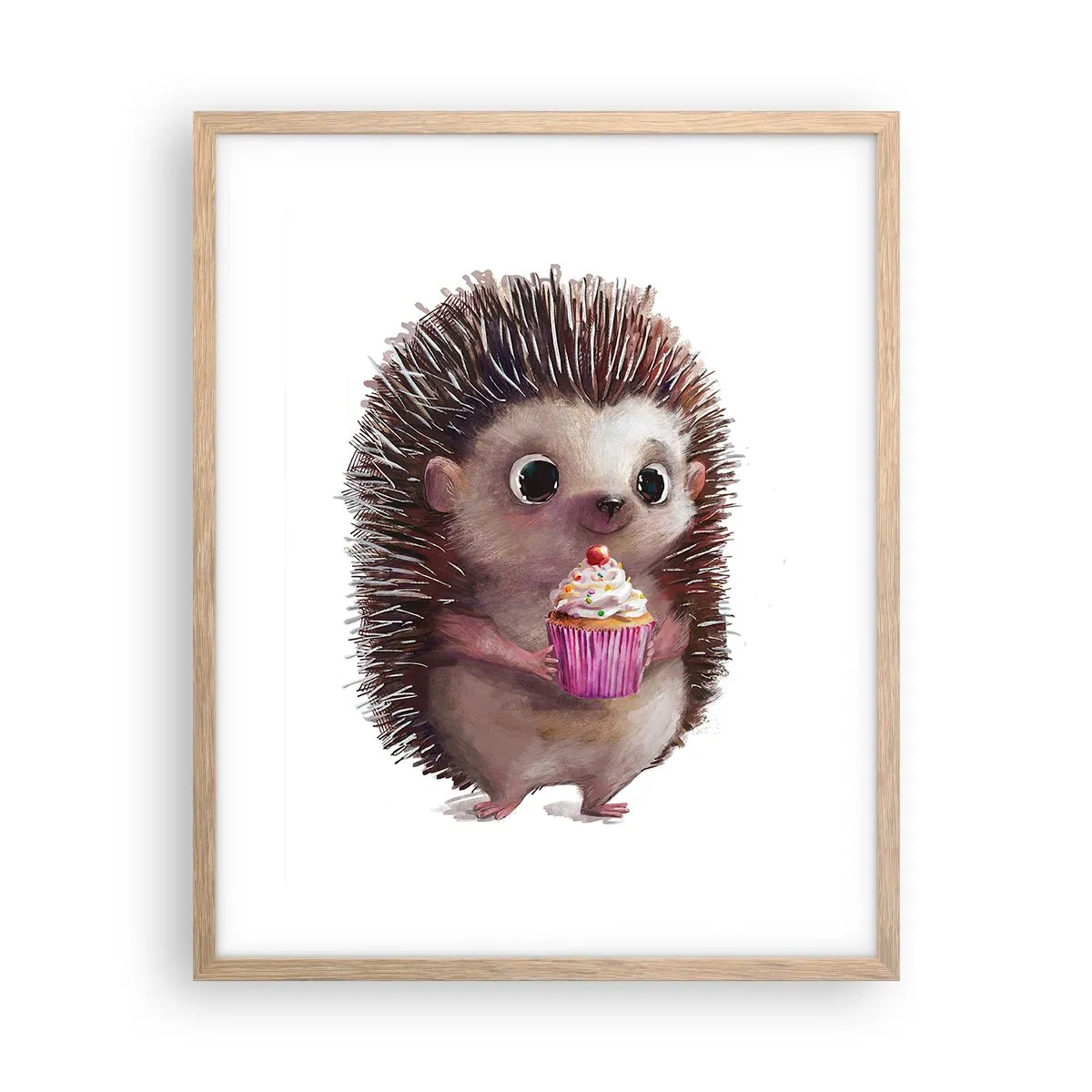 Een poster in een licht eiken lijst - De vakantie is elke dag - 40x50 cm