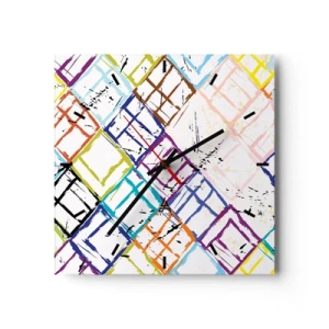 Wandklok - Klok - Cellen te huur - 40x40 cm