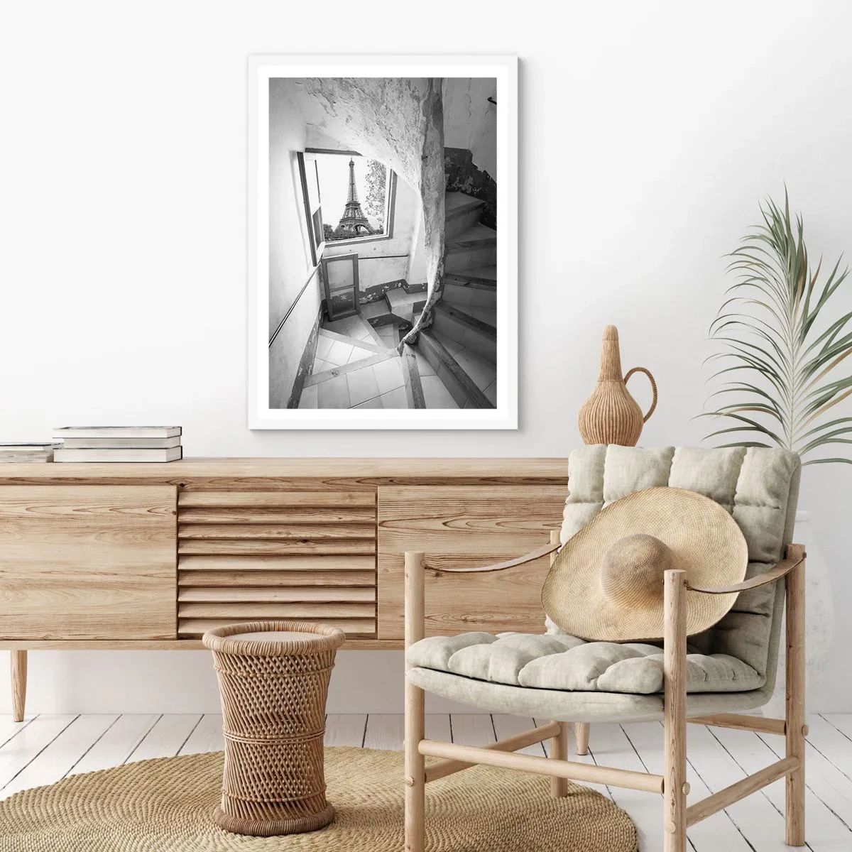 Poster in een witte lijst - Wat een uitzicht! - 70x100 cm