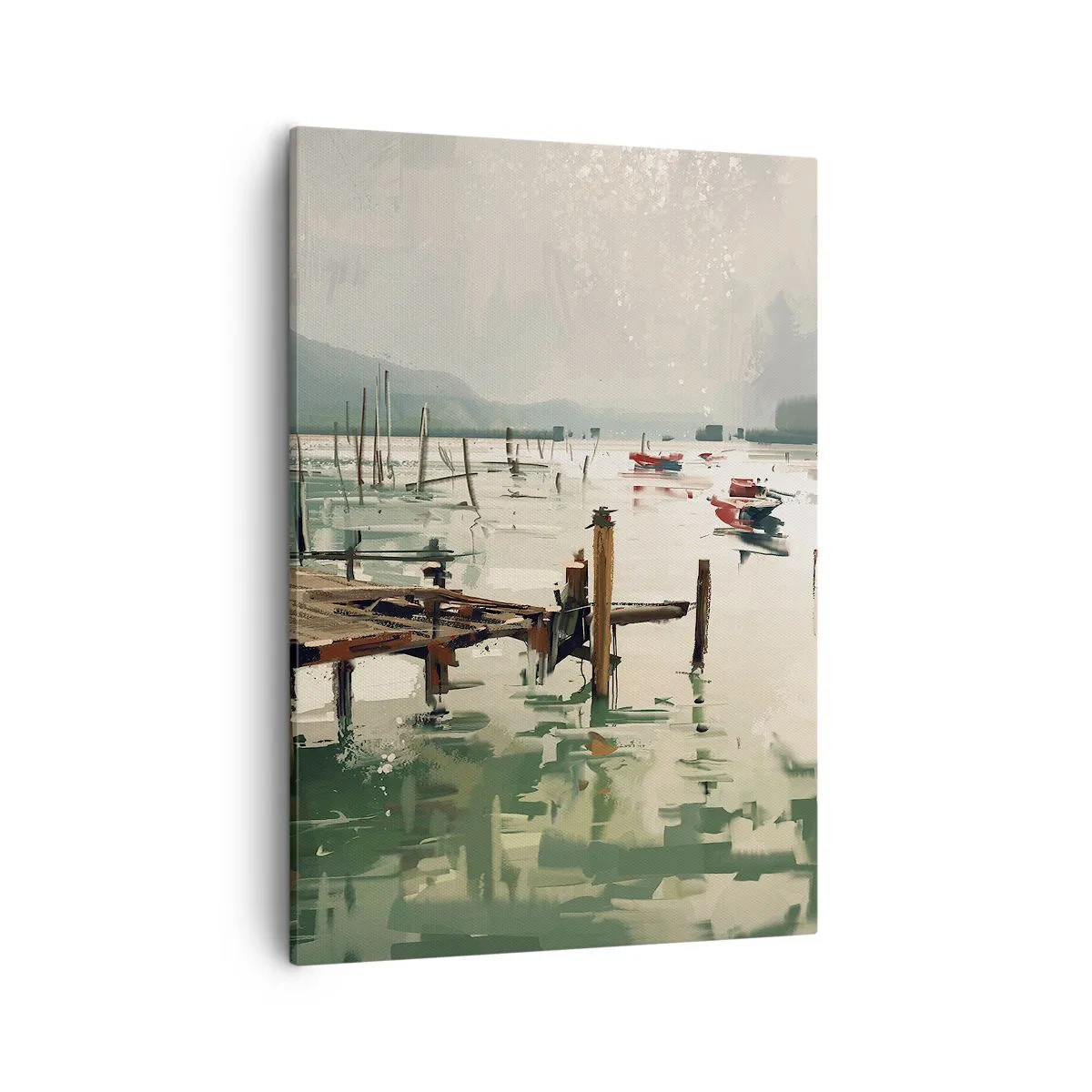Schilderen op canvas - Gedrenkt in een gesmolten maan - 50x70 cm