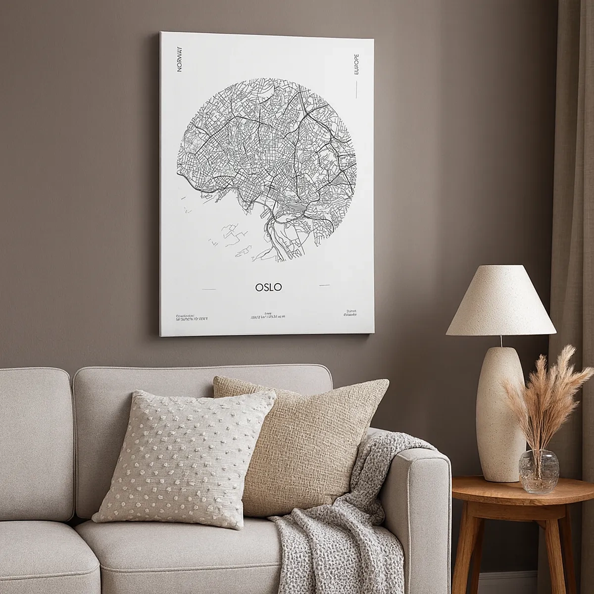 Schilderen op canvas - Anatomie van Oslo - 50x70 cm