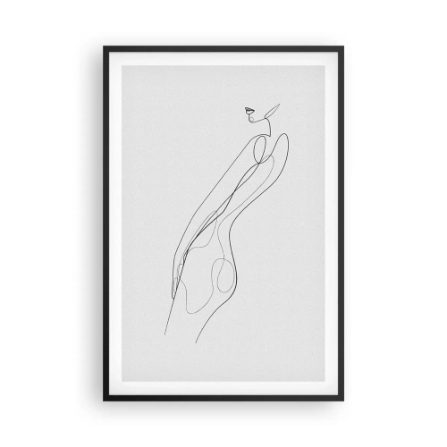 Poster in een zwarte lijst - Gewoon een belofte - 61x91 cm