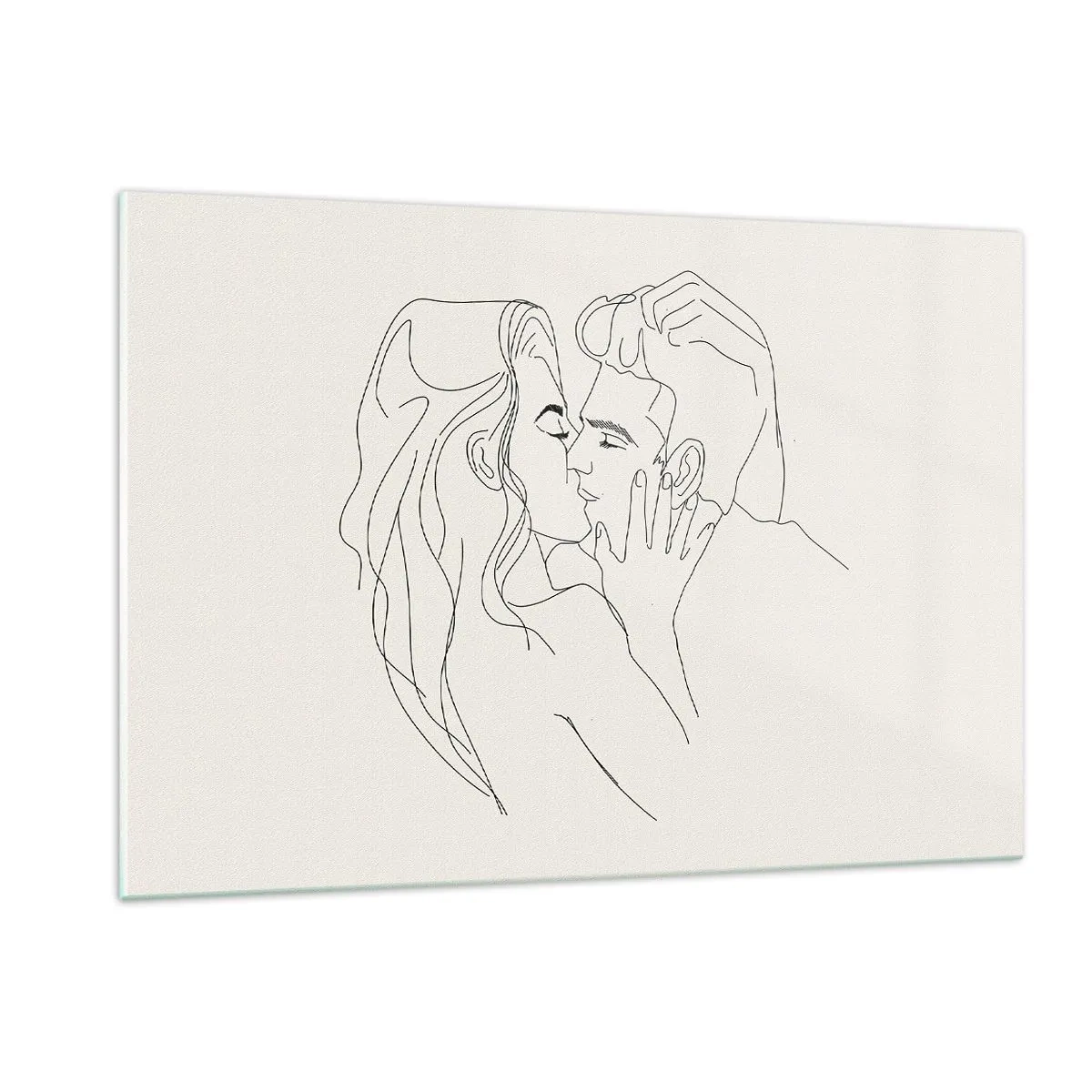 Schilderen op glas - Verstrikt in gevoel - 120x80 cm