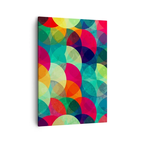 Schilderen op canvas - Beklimming naar de regenboog - 50x70 cm