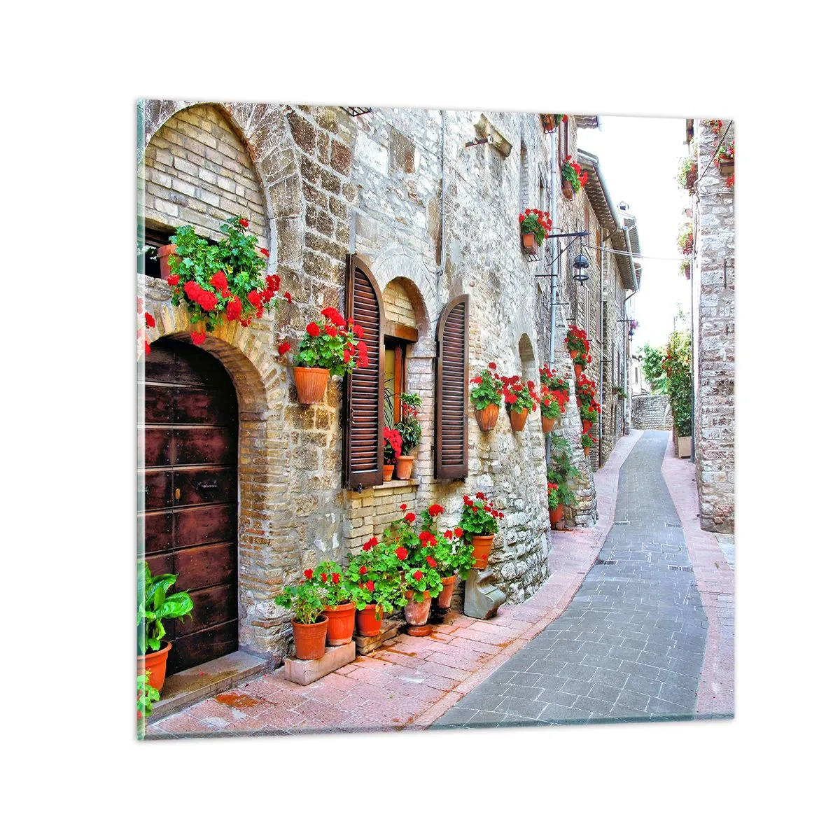 Schilderen op glas - Italiaanse sfeer - 50x50 cm