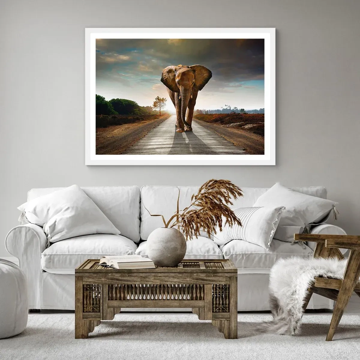 Poster in een witte lijst - En helemaal niet in een porseleinen pakhuis - 40x30 cm