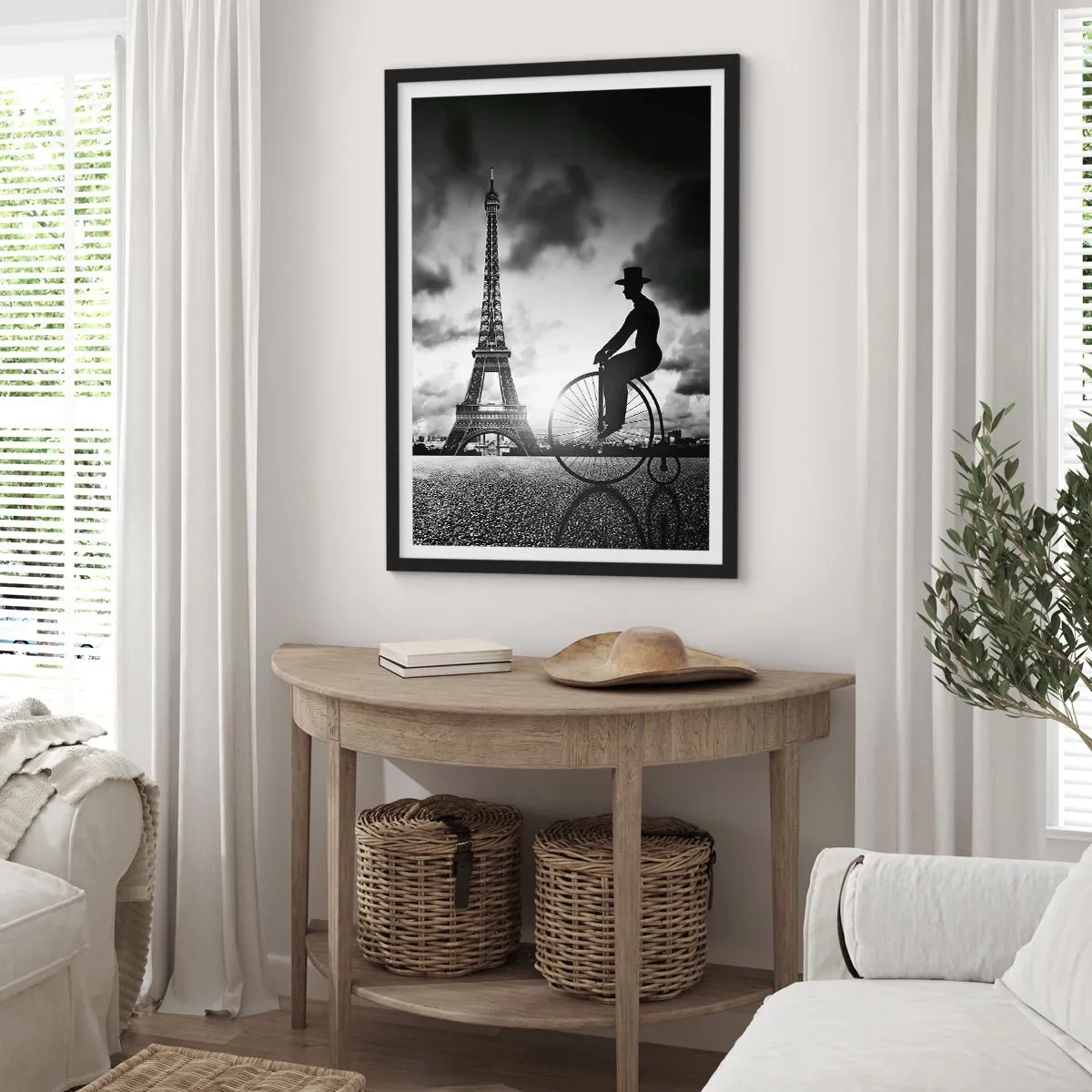 Poster in een zwarte lijst - Verlangen naar Belle Epoque - 30x40 cm