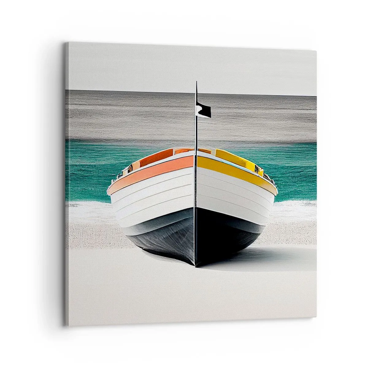 Schilderen op canvas - Op zijn plaats - 60x60 cm