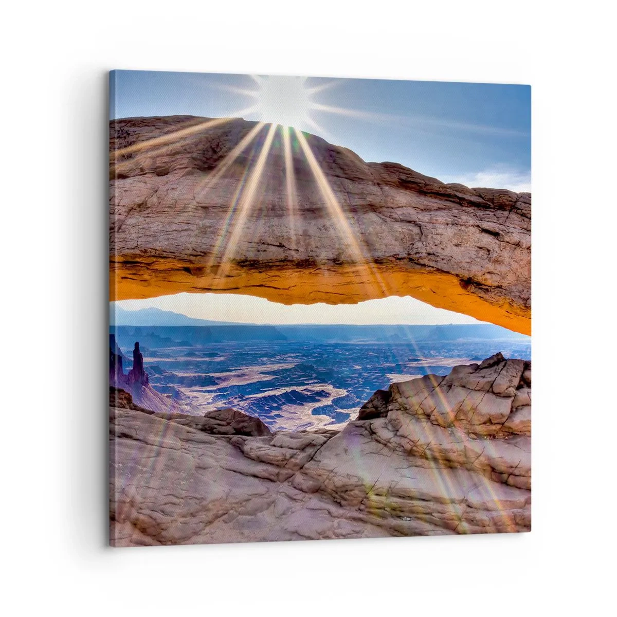 Schilderen op canvas - Door de rotspoort - 60x60 cm