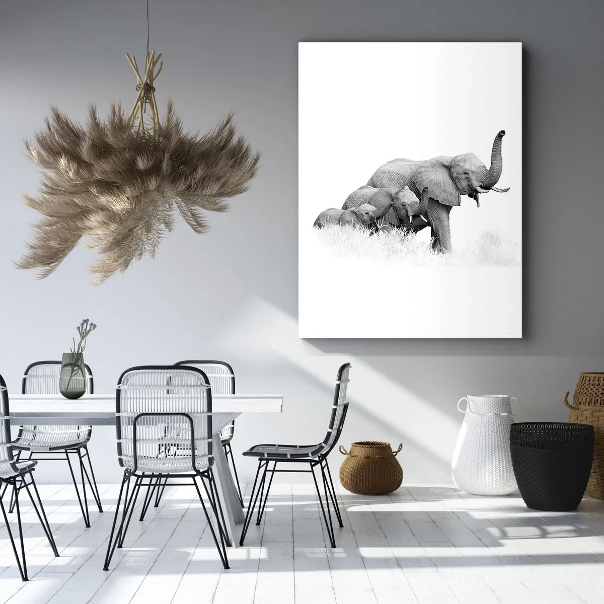 Schilderen op canvas - Een twee drie - 50x70 cm