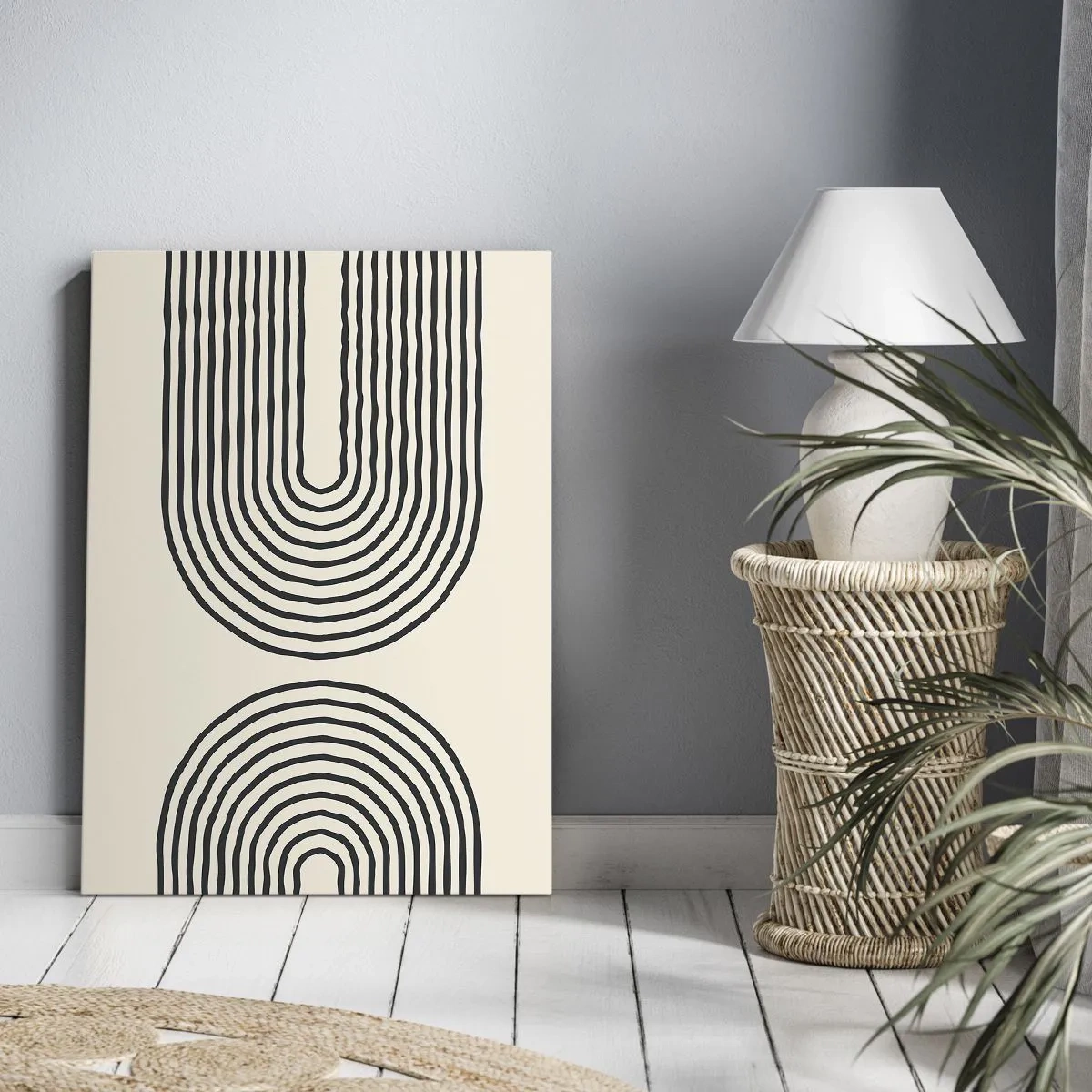 Schilderen op canvas - In een ogenblik ... - 55x100 cm