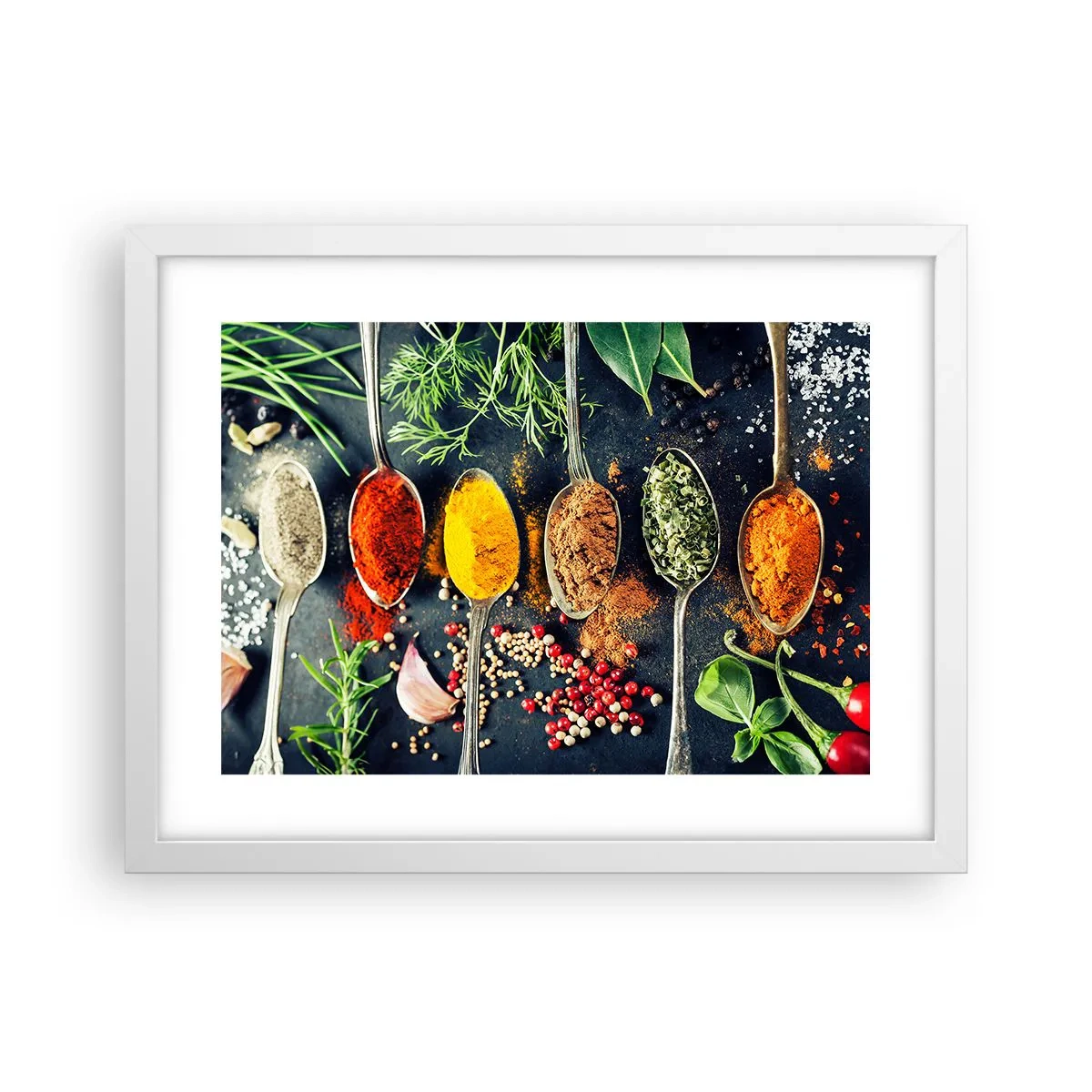 Poster in een witte lijst - Culinaire magie - 40x30 cm