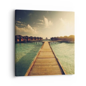 Schilderen op canvas - Een warme uitnodiging - 30x30 cm