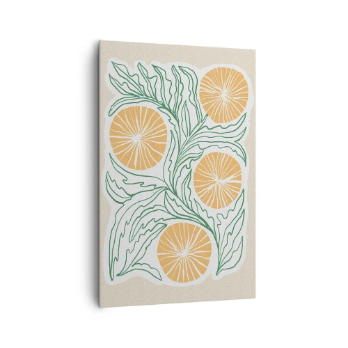 Schilderen op canvas - Etnisch met een vleugje abstractie - 80x120 cm