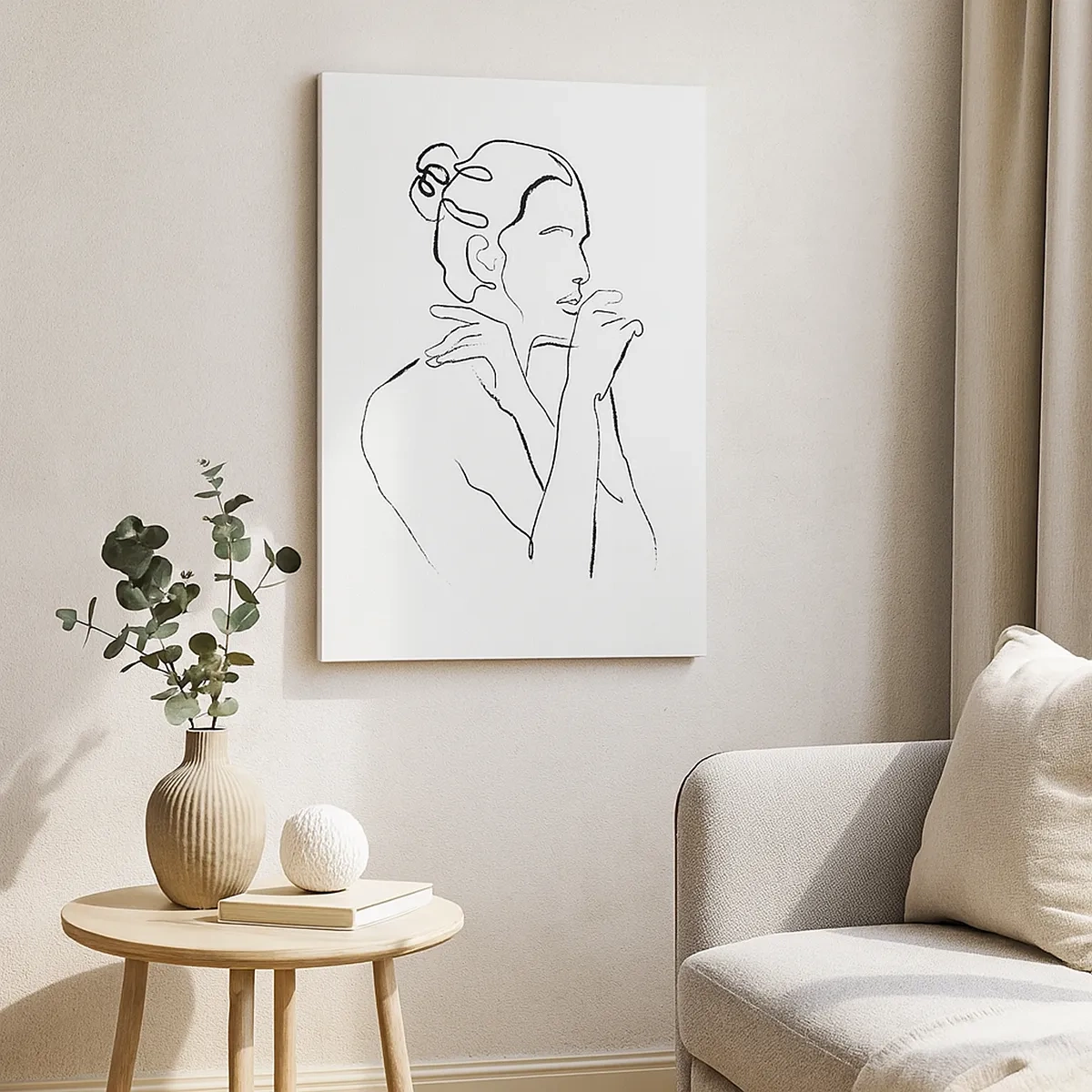 Schilderen op canvas - Naakt: een sensueel mysterie - 50x70 cm