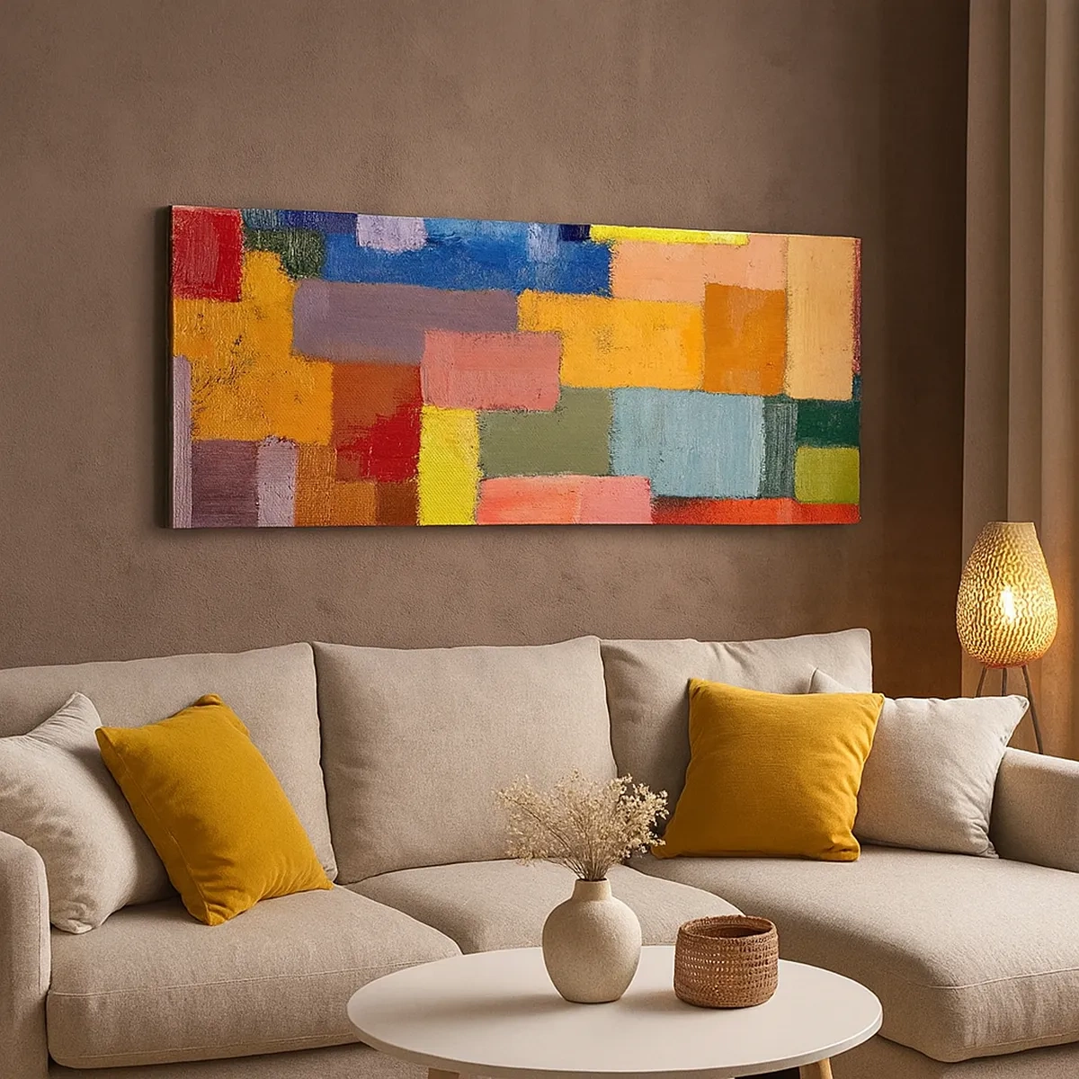 Schilderen op canvas - Elk is anders, allemaal kleurrijk - 30x30 cm