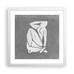 Poster in een witte lijst - In reflectie - 40x40 cm