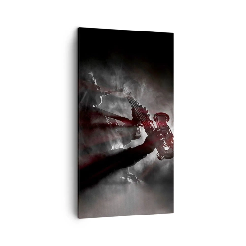 Schilderen op canvas - In de dampen van jazz - 45x80 cm