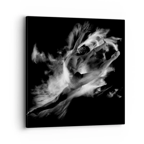 Schilderen op canvas - Vast tijdens de vlucht - 40x40 cm