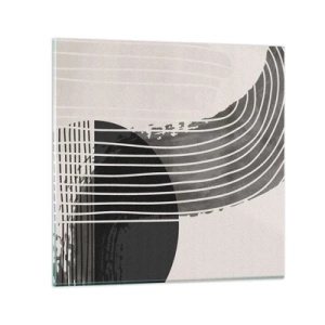 Schilderen op glas - Daar en terug - 30x30 cm