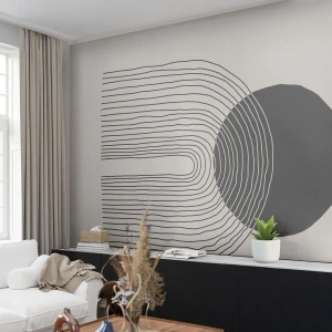 Zelfklevend Fotobehang Deluxe Sticker - Bibberen en vertrouwen - Abstractie, Deel, Minimalisme - 350x256 cm