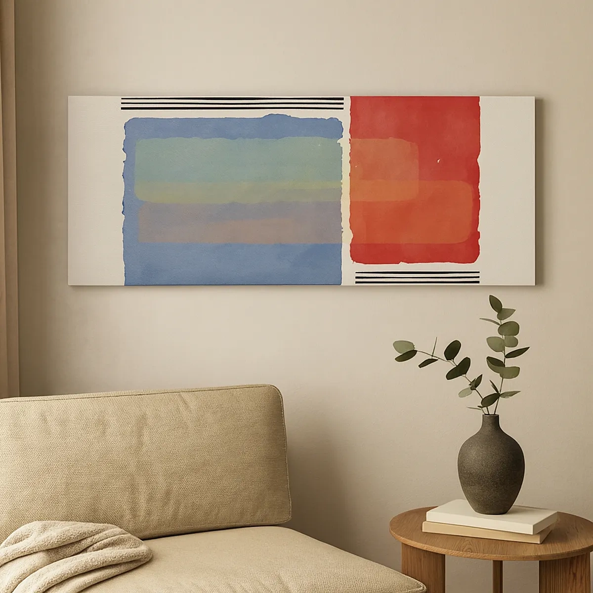 Schilderen op canvas - De geest en de letter van de geometrie - 30x30 cm