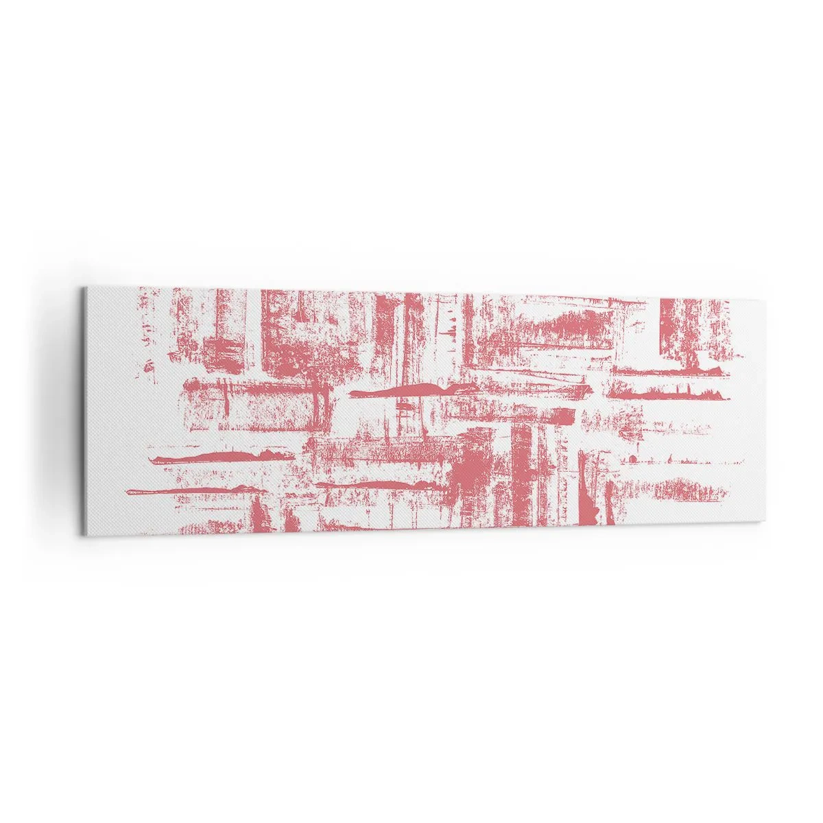 Schilderen op canvas - De rode stad - 160x50 cm