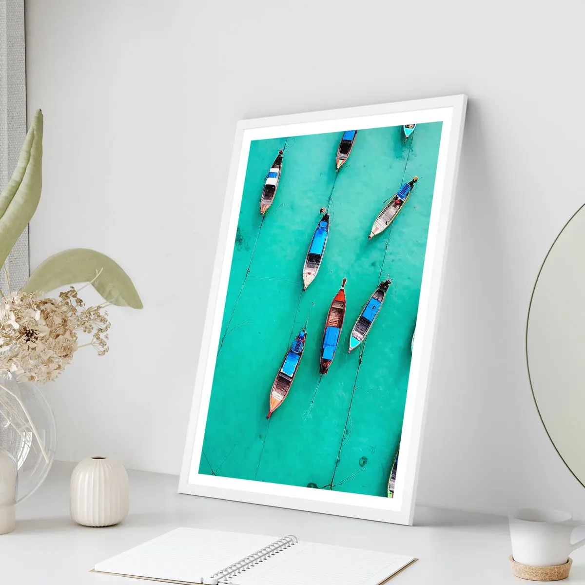 Poster in een witte lijst - In blijde verwachting - 30x40 cm