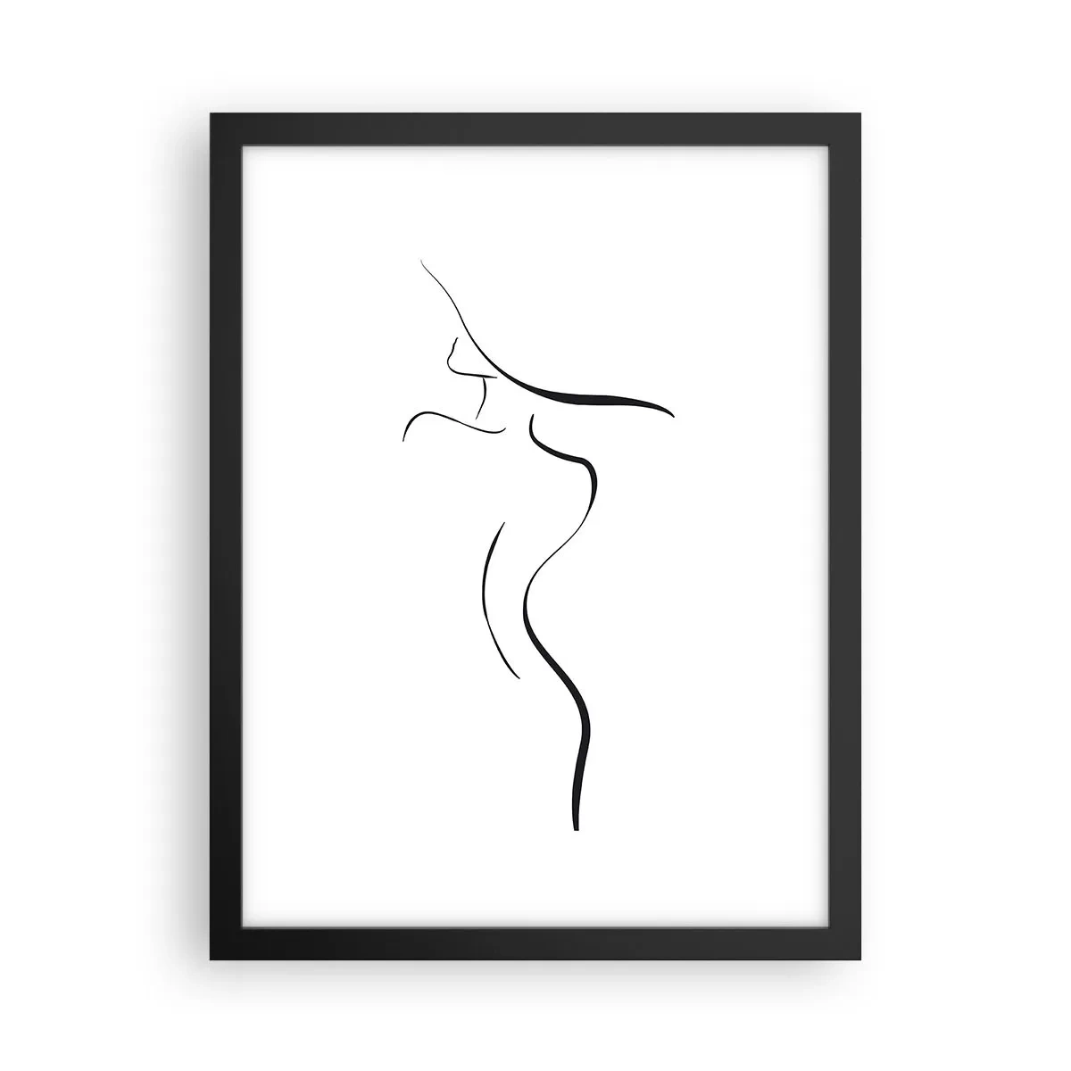 Poster in een zwarte lijst - Ongrijpbaar als een golf - 30x40 cm