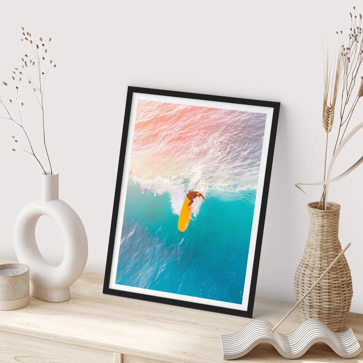 Poster in een zwarte lijst - De oceaanruiter - 40x50 cm
