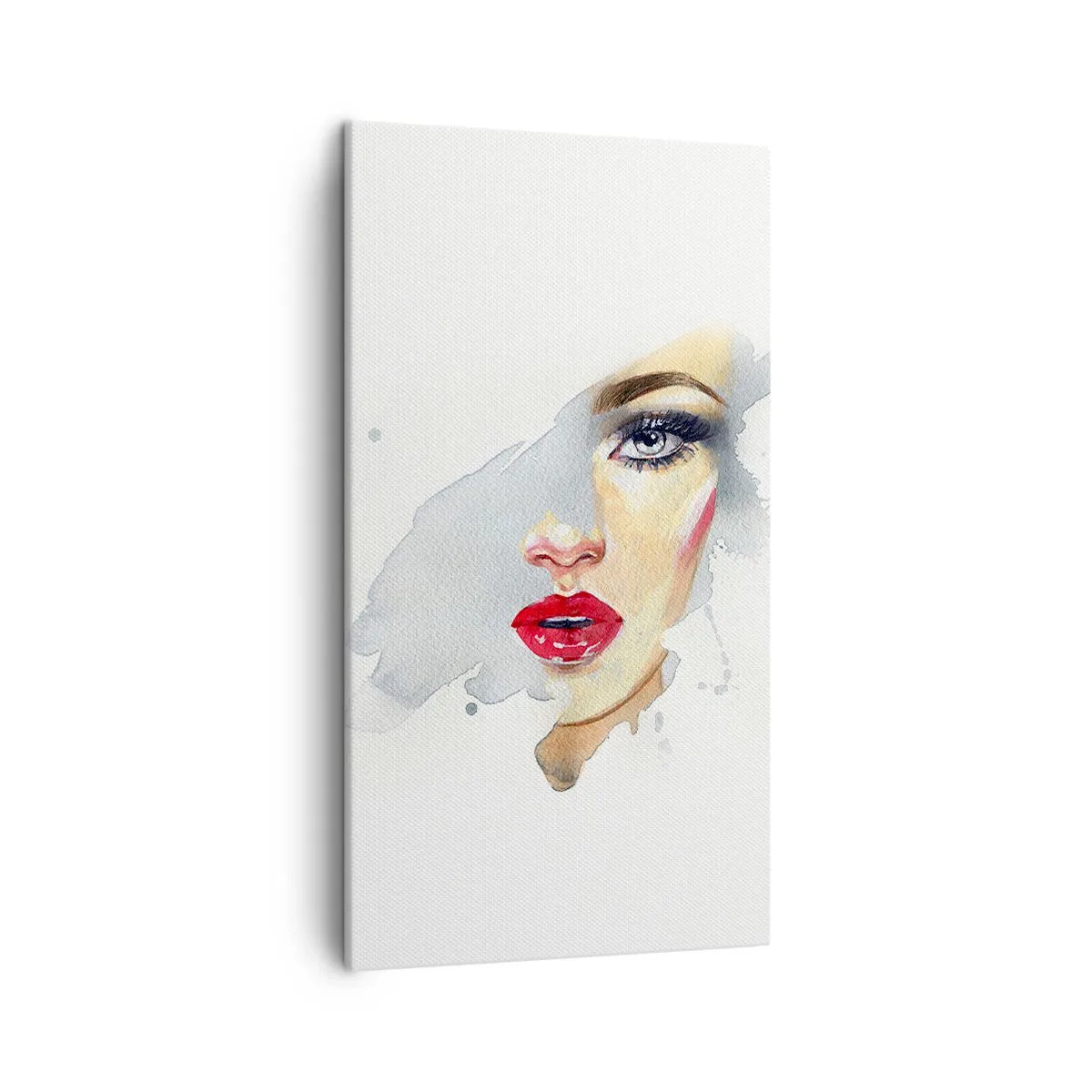 Schilderen op canvas - Weerspiegeld in een druppel water - 45x80 cm