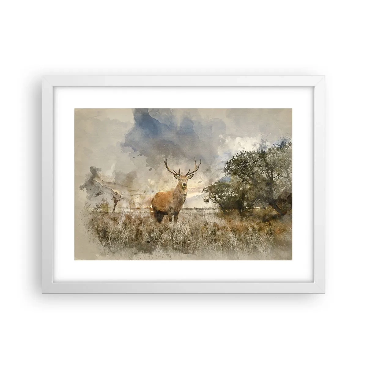 Poster in een witte lijst - Waardigheid - kracht - waardigheid - 40x30 cm