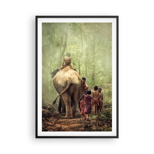 Poster in een zwarte lijst - Nieuw Jungle Boek - 61x91 cm