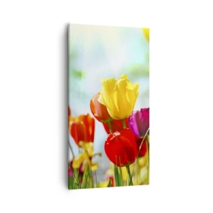 Schilderen op canvas - Alle kleuren van de zon - 55x100 cm