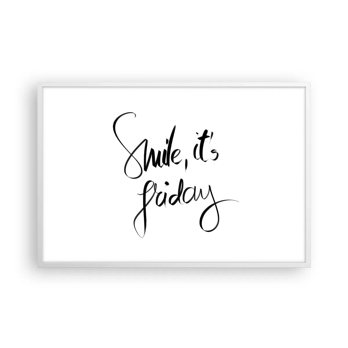 Poster in een witte lijst - Echte vreugde - 91x61 cm