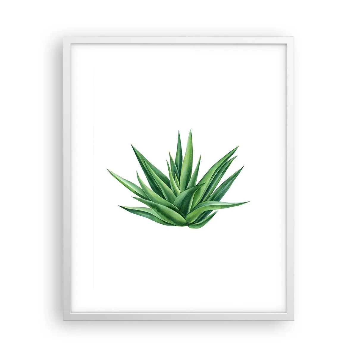 Poster in een witte lijst - Groen – kracht – leven - 40x50 cm