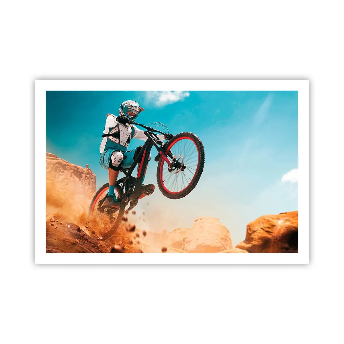 Poster - Fiets waanzin demon - 91x61 cm