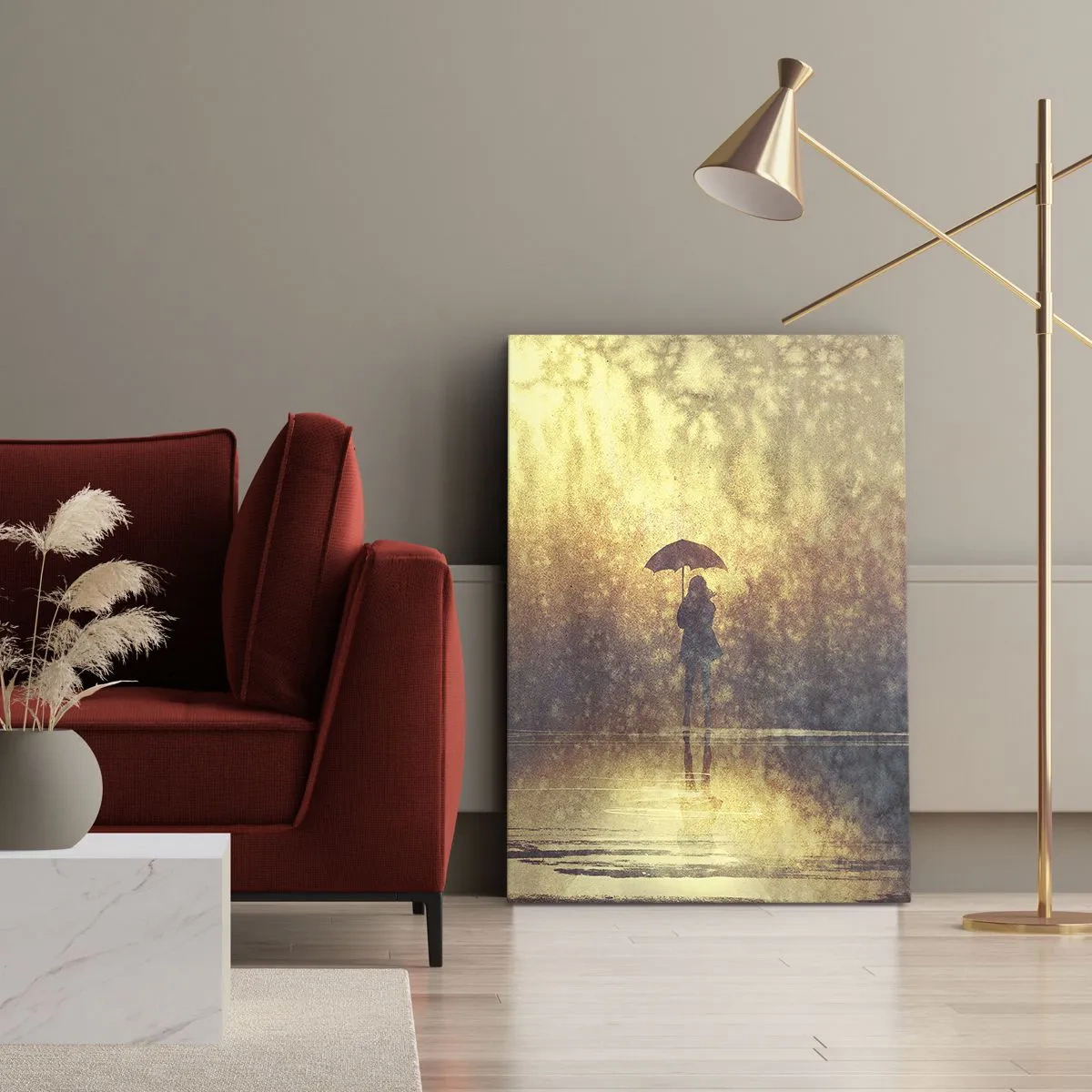 Schilderen op canvas - Ik voel dat iemand naar me kijkt - 50x70 cm